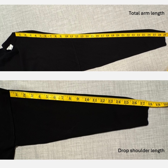 Twik by Simons Knit Crew Neck XL BUNDLE 1-Black+ 1 White Drop Shoulder Basics - Picture 8 of 10